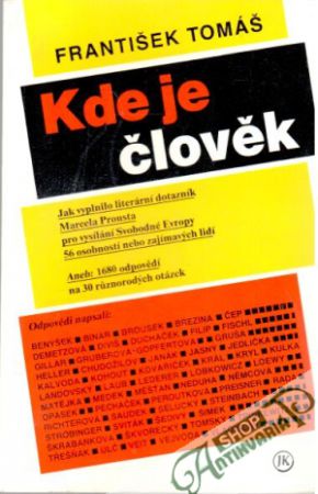 Kde je člověk - Tomáš František