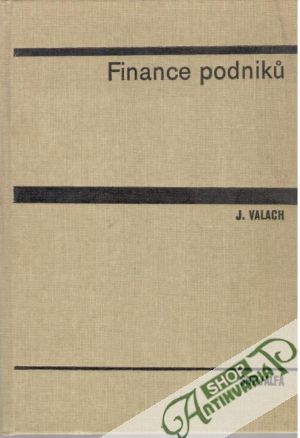 Finance podniků - Valach Josef