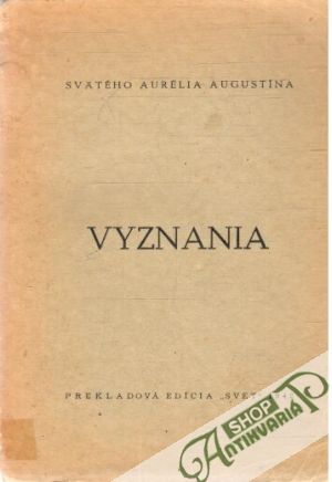 Vyznania - Aurelius Augustinus