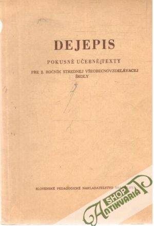 Dejepis pre 2. ročník SVŠ - Kolektív autorov