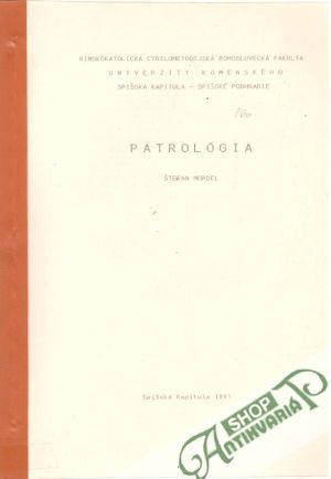 Patrológia - Mordel Štefan