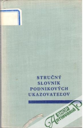 Stručný slovník podnikových ukazovateľov - Hoffmann Václav