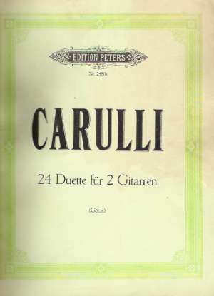 24 DUETTE FUR ZWEI GITARREN - Carulli F.