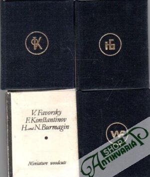 Miniature woodcuts - Favorsky V., Burmagin H. and N., Konstantinov F.