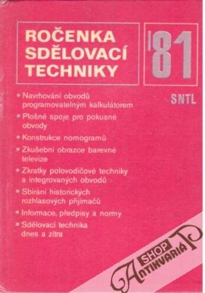 Ročenka sdělovací techniky 1981 - Havlíček Miroslav a kolektív