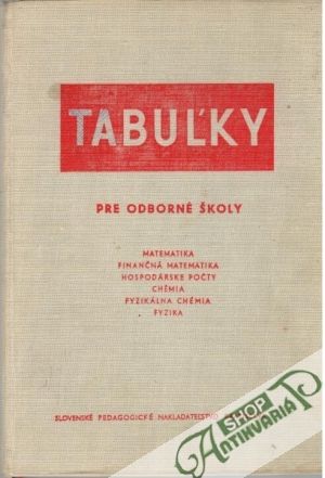 Tabuľky pre odborné školy - Kolektív autorov