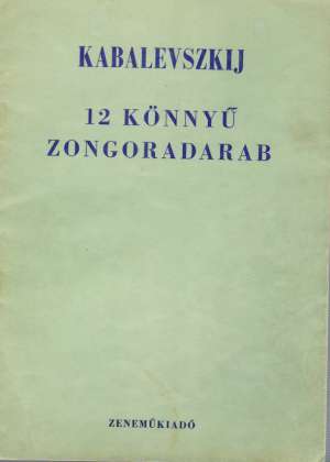 12 KONNYU ZONGORADARAB - Kabalevskij