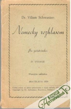 Nemecky rozhlasem - pre začiatočníkov - Schwanzer Viliam
