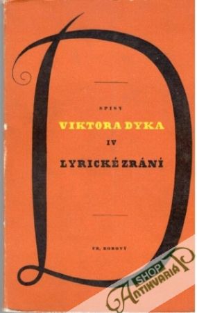 Lyrické zrání - Dyk Viktor
