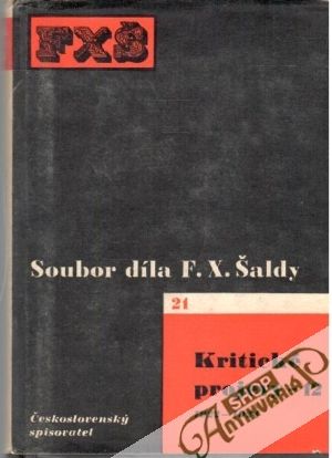 Kritické projevy 12 - 1922-1924 - Šalda F. X.
