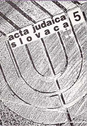 ACTA JUDAICA SLOVACA 5 - Kol.