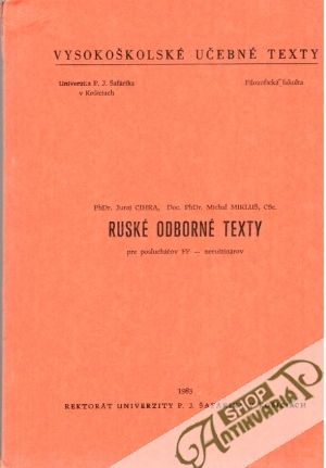 Ruské odborné texty - Cihra Juraj, Mikluš Michal