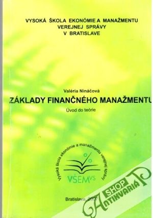 Základy finančného manažmentu - Nináčová Valéria