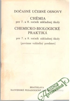 Dočasné učebné osnovy - chémia - Kolektív autorov