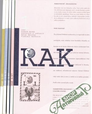 RAK - Revue Aktuálnej Kultúry 1-6/1997 - Kolektív autorov