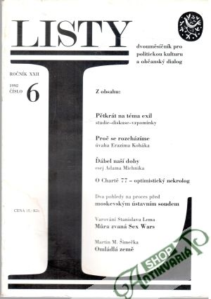 Listy 6/1992 - Kolektív autorov