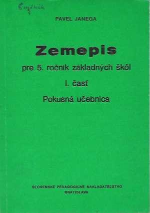 ZEMEPIS PRE 5. ROČNÍK ZŠ I.ČASŤ - Janega P.