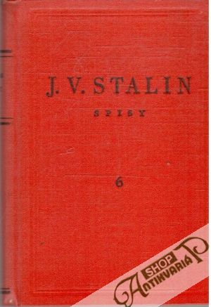 Spisy 6. - Stalin Jozef Vissarionovič