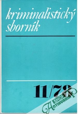 Kriminalistický sborník 11/1987 - Kolektív autorov