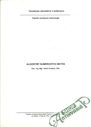 Algoritmy numerických metód - Hrubina Kamil