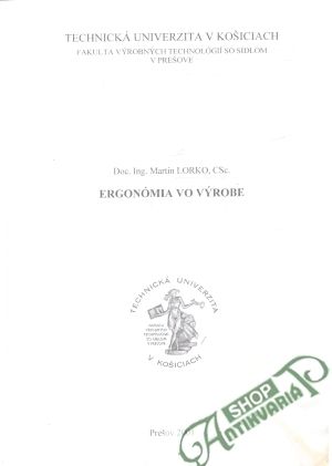 Ergonómia vo výrobe - Lorko Martin