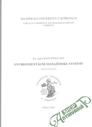 Enviromentálne manažérske systémy - Radvanská Agáta