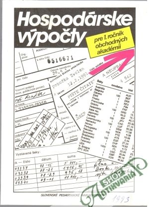 Hospodárske výpočty - Zelenák Jozef a kolektív
