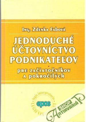 Jednoduché účtovníctvo podnikateľov - Fabová Zdenka