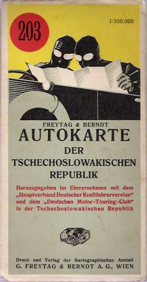AUTOKARTE DER TSCHECHOSLOWAKISCHEN REPUBLIK 203 - Kolektív autorov