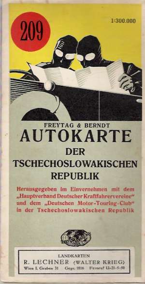 AUTOKARTE DER TSCHECHOSLOWAKISCHEN REPUBLIK 209 - Kolektív autorov
