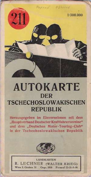 AUTOKARTE DER TSCHECHOSLOWAKISCHEN REPUBLIK 211 - Kolektív autorov