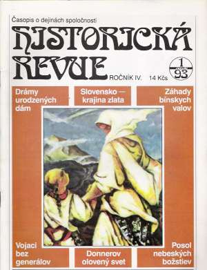 Historická revue 1/1993 - Kolektív autorov