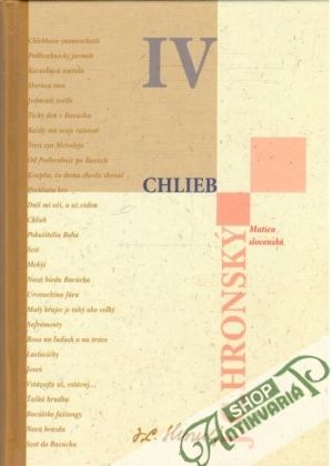 Zobrané spisy IV. - Hronský Jozef Cíger