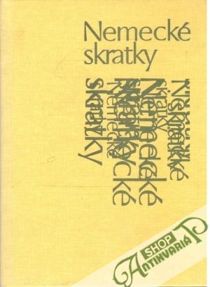 Nemecké skratky (bez obalu) - Bojszová Irena