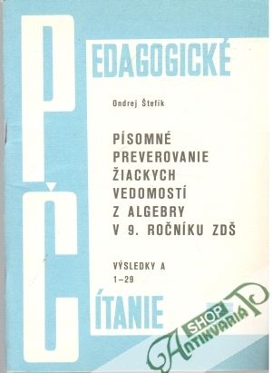 Pedagogické čítanie - Štefík Ondrej