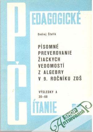 Pedagogické čítanie - Štefík Ondrej
