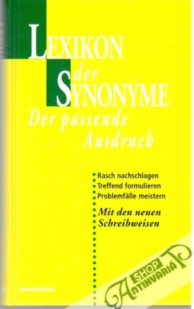Lexikon der Synonyme - Kolektív autorov