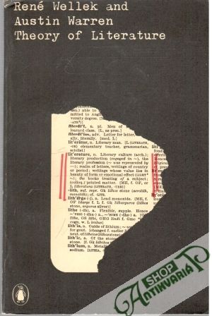 Theory of Literature - Wellek René, Warren Austin
