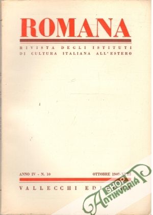 Romana - Anno IV - N. 10 - Kolektív autorov