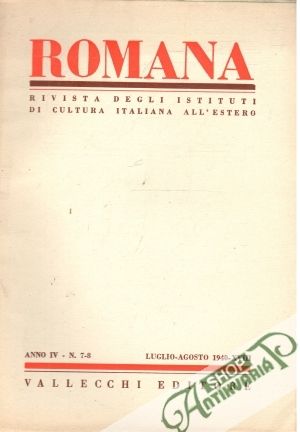 Romana - Anno IV - N. 7-8 - Kolektív autorov