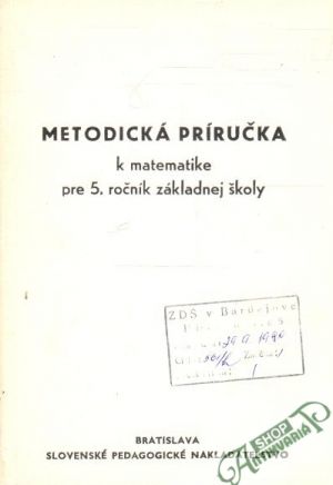 Metodická príručka k matematike pre 5. ročník základnej školy - Kolektív autorov