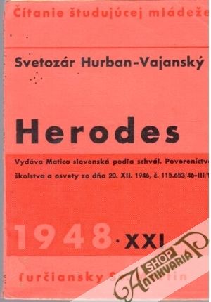 Herodes - Hurban Vajanský Svetozár