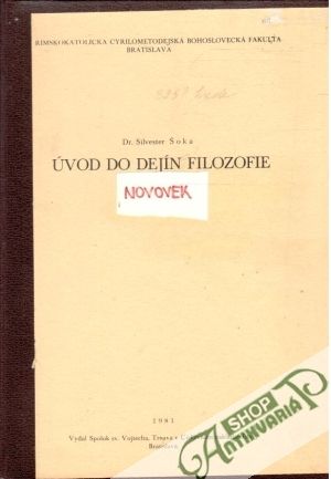 Úvod do dejín filozofie - novovek - Šoka Silvester