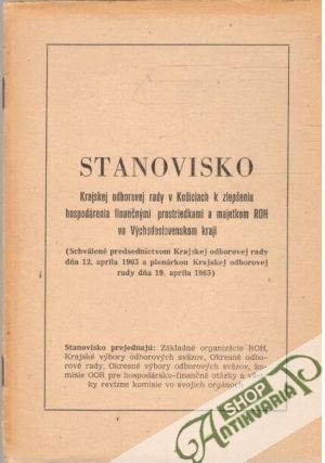 Stanovisko - Kolektív autorov