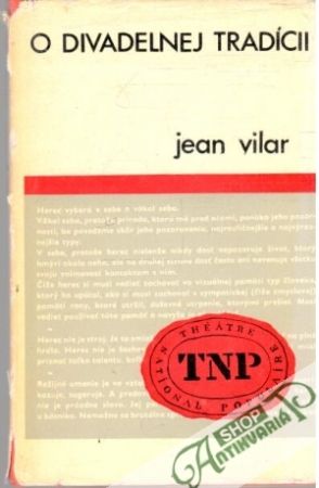 O divadelnej tradícii - Vilar Jean
