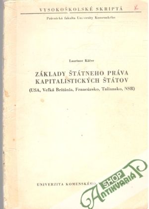 Základy štátneho práva kapitalistických štátov - Káčer Laurinec