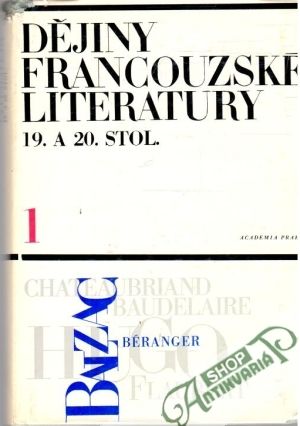 Dějiny francouzské literatury 19. a 20. stol. - Fischer Jan O.