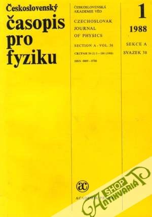 Československý časopis pro fyziku 1988 - Kolektív autorov