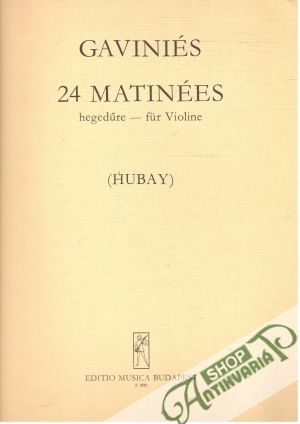 24 matinées - Gaviniés
