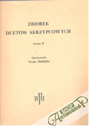 Zbiorek duetów skrzypcowych - Dubiska Irena